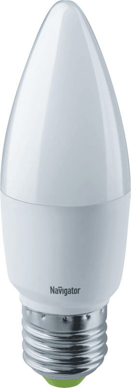Лампа светодиодная 94 483 NLL-P-C37-5-230-4K-E27-FR 5Вт свеча 4000К нейтр. бел. E27 370лм 176-264В Navigator 94483