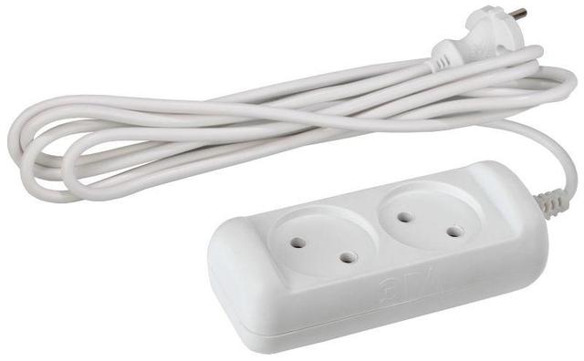 Удлинитель 2х5м без заземл. 10А IP20 U-2-5m-2х1 ПВС 2х1 Эра Б0028361