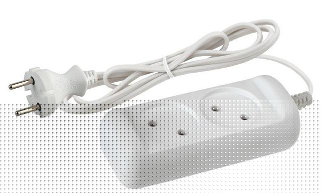 Удлинитель 2х5м без заземл. 6А IP20 UX-2-5m ШВВП 2х0.75 Эра Б0038559