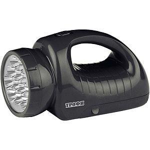 Фонарь-прожектор аккумуляторный TSP12 12 + 18LED аккум. 4В 1.8А.ч ЗУ 220В (картон. упак.) Трофи C0045551