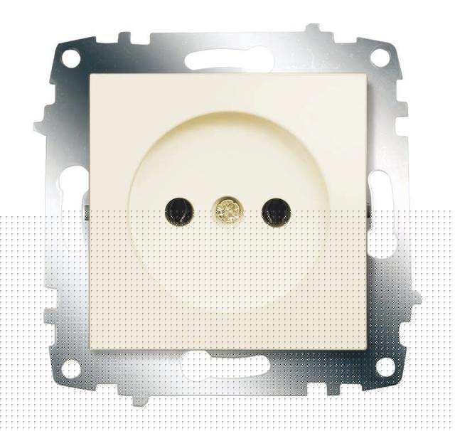Розетка 1-м СП 1мод. Cosmo 16А IP20 без заземл. механизм крем. ABB 619-010300-215