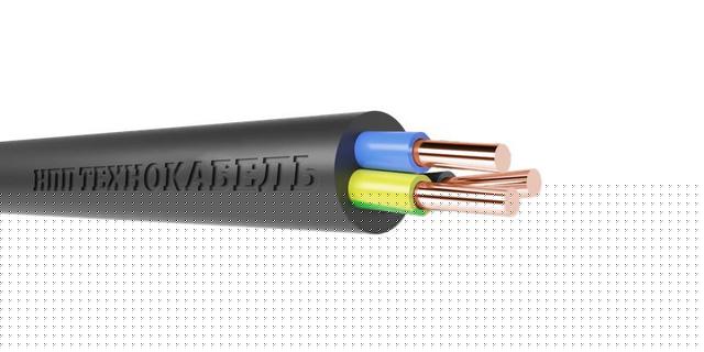 Кабель ППГнг(А)-HF 3х1.5 ОК (N PE) 0.66кВ (м) Технокабель 00-00148270