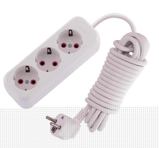 Удлинитель 3х5м с заземл. 16А IP20 Lila LEZARD 720-0305-301