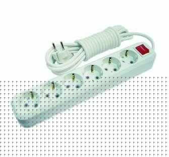 Удлинитель 6х5м с заземл. 16А IP20 с выкл. Makel MGP234