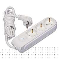 Удлинитель 3х3м с заземл. 16А IP20 с выкл. защ. шторки Makel N3310043
