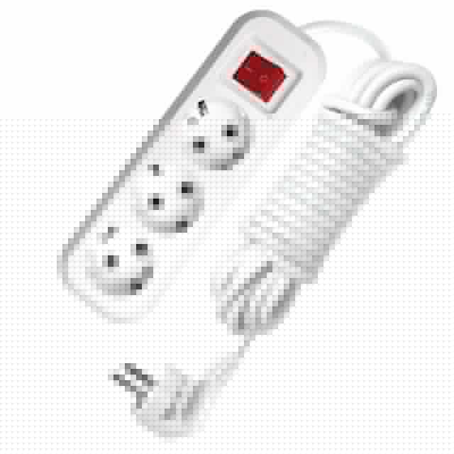 Удлинитель 3х5м с заземл. 13А IP20 S-303 ПВС 3х1 с выкл. UNIVersal 9631987