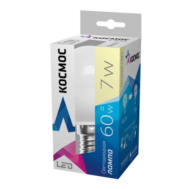 Лампа светодиодная GL45 7Вт 220В E14 3000К Космос Lksm_LED7wGL45E1430